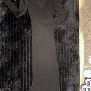 J for Justify Classic Black Long Sleeve Dress